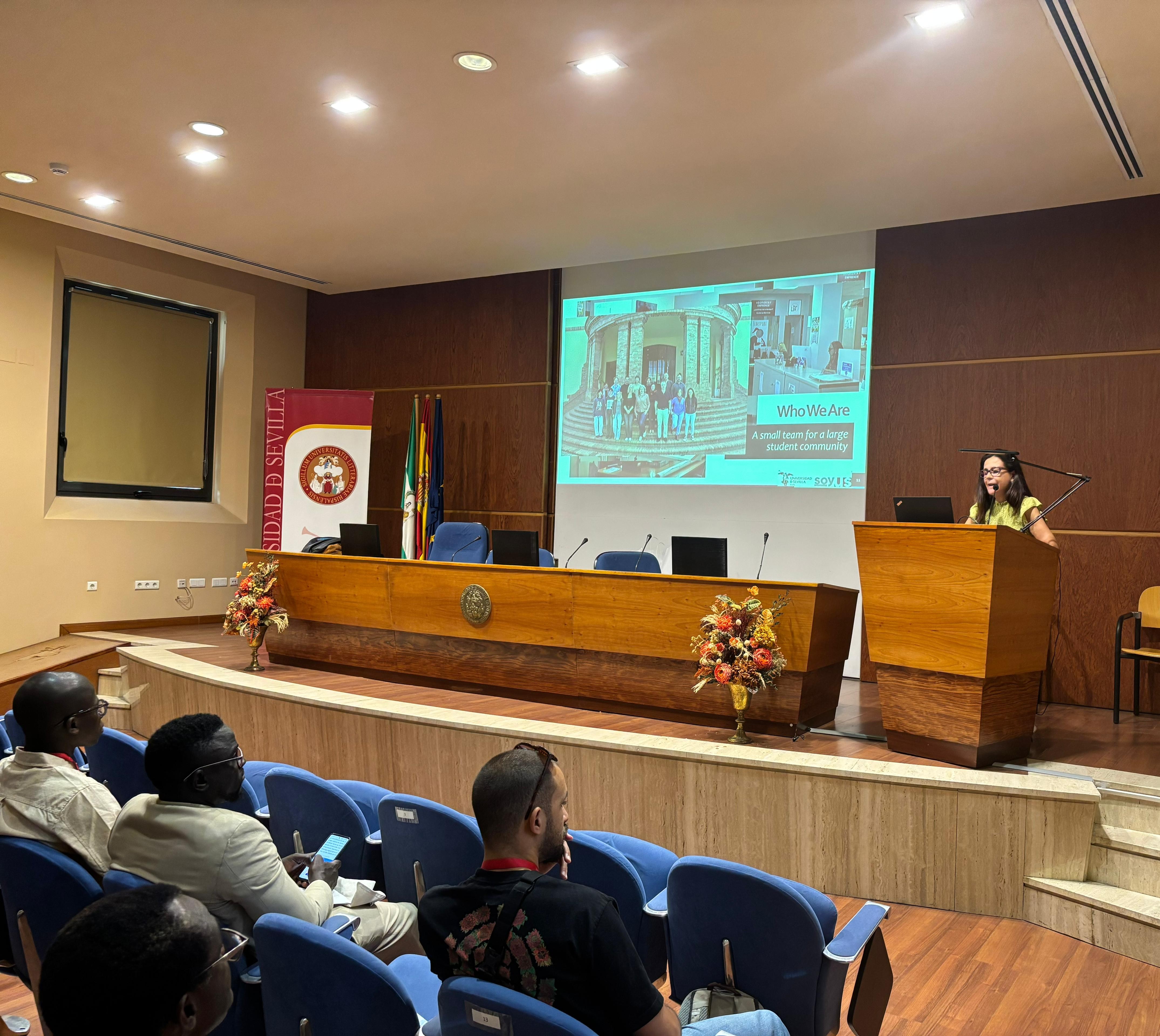 Intervención de Dª Gloria Huertas Sánchez en el Pabellón de México